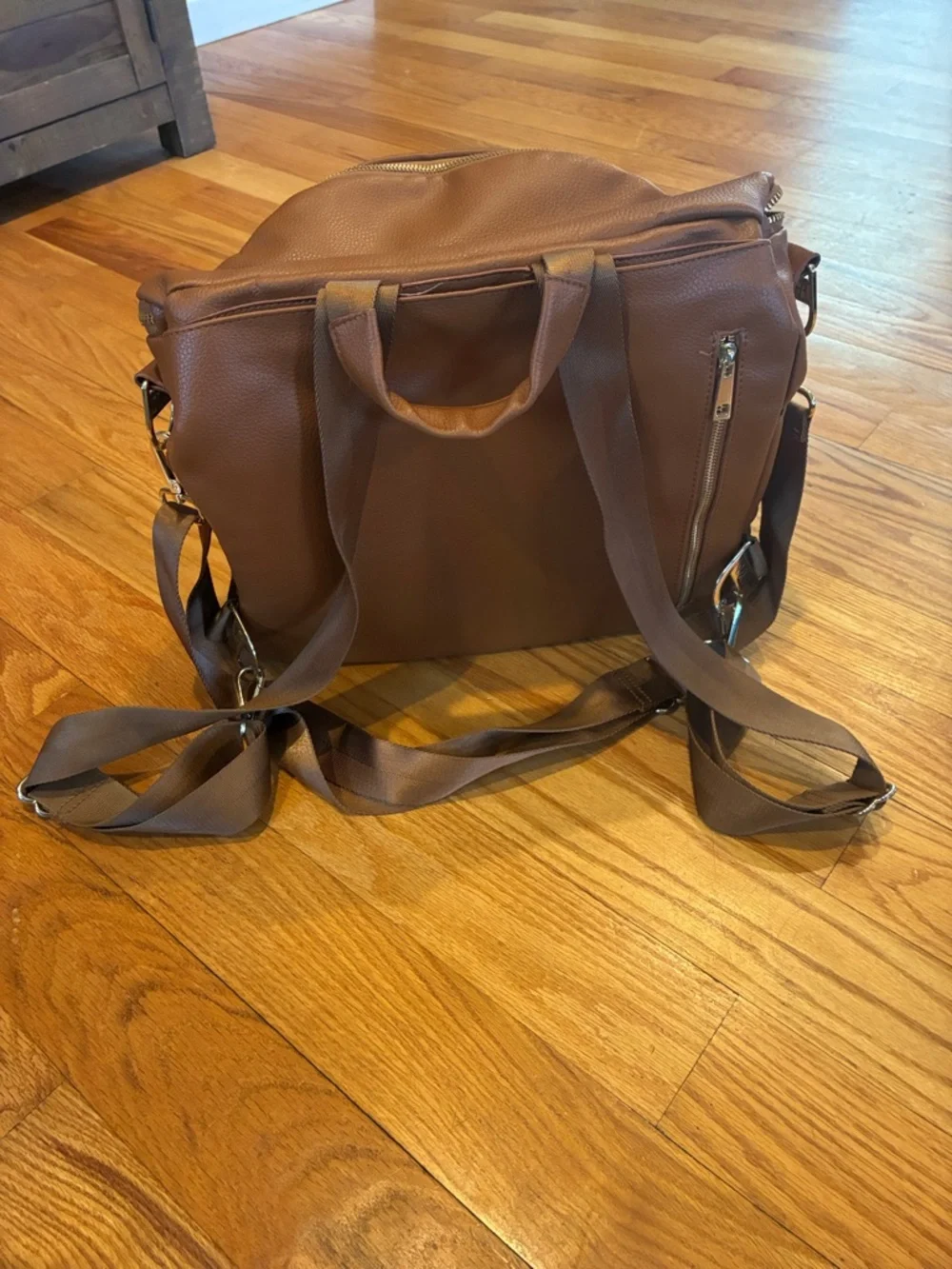 Fawn Design Caramel Brown Diaper Backpack